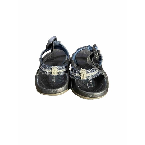 Chaco Z1 Ecotread Sandals Kid's Youth Black Blue Z Strap J180193 Size 5 - Picture 5 of 8